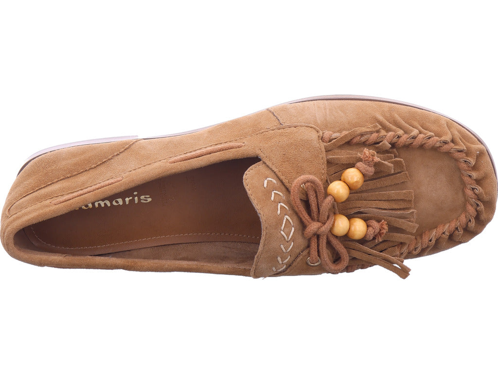 Dámské pantofle Tamaris v hnědé barvě