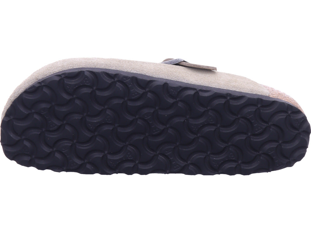 Birkenstock Boston Braided Semiš v hnědé barvě