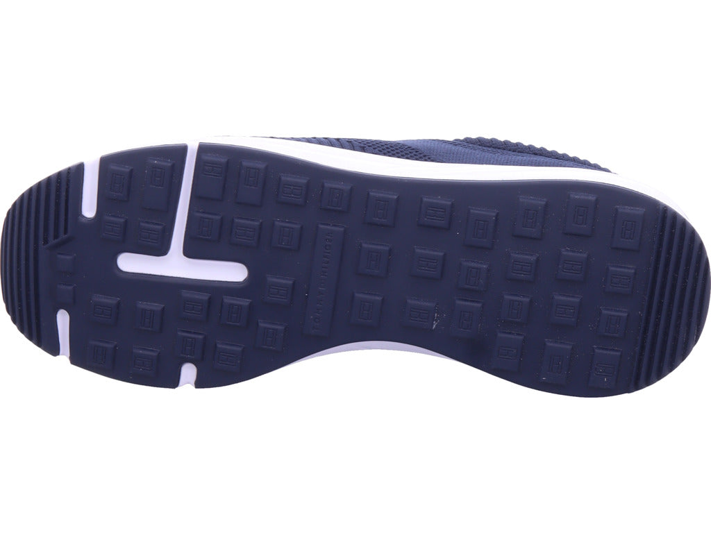 Tommy Hilfiger Herren Sneaker Lightweight Rwb Knit in blau