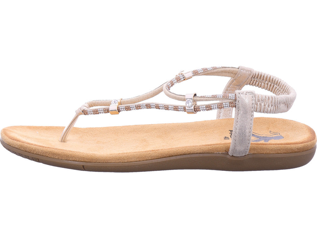 2 GO FASHION Damen Sandalette  in gold