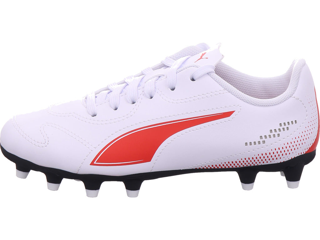Puma boys' sports shoe Vitoria II FG AG Jr in white
